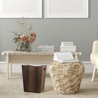 SEHERTIWY Wood Trash Can, Farmhouse Wastebasket Bin - Image 7