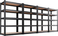 Set of 4 Garage Shelving Heavy Duty Storage Shelves, Metal Adjustable Shelving Unit, Utility Garage Organizer Shelf for Basement, Pantry, Kitchen, Warehouse,15.7" D x 35.4" W x 71.2" H by Unknown