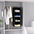 Hanging Closet Organizer, Easy Mount Foldable 4-Shelf Hanging Closet Wardrobe - Image 8