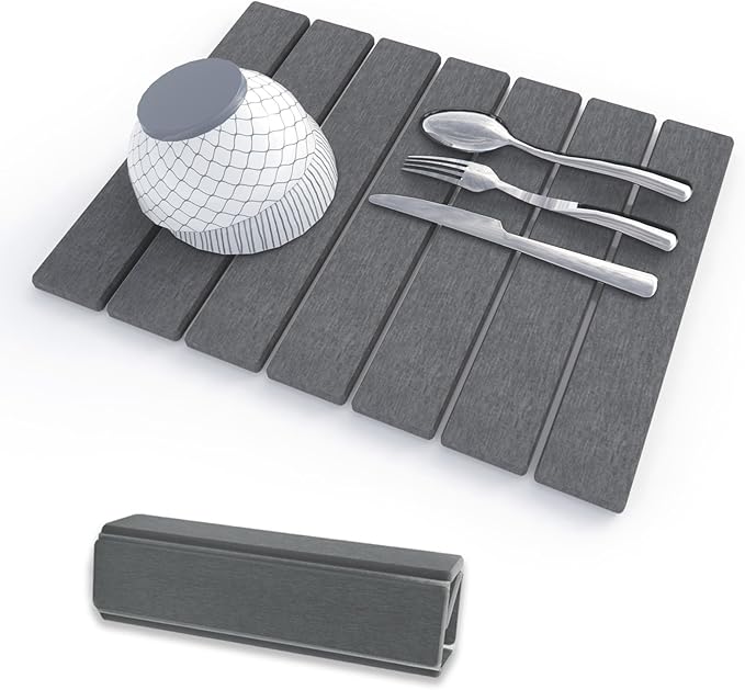 Stone Dish Drying Mats for Kitchen Counter, Fits Any Countertop by Unknown