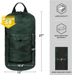 Laundry Bag with Shoulder Straps and Mesh Pocket Laundry Backpack Large - Image 2