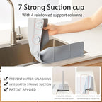 23" Ultra Silicone Sink Splash Guard Released in 2025/Dec, Self-Draining Water - Image 7
