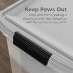 IRIS USA Airtight Dog Food Storage Container, WeatherPro, Removable Wheels - Image 7