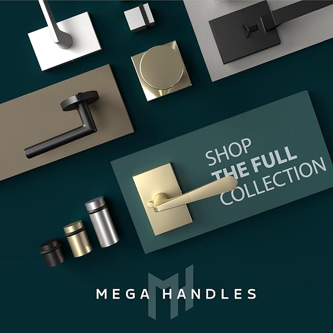 Mega Handles Knurled Floor Door Stopper, Quickly Installed Wall Protector - Image 8