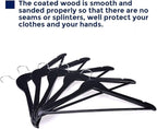 JS Hanger Wooden Coat Hangers, 20 Pack High Grade Wood Suit Hangers - Image 6