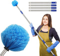 COCONUT Cobweb Duster with Pole, 4-feet Ceiling Fan Duster Medium Stiff Bristles by COCONUT