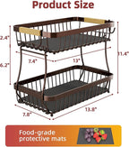 2 Tier Large Fruit Basket for Kitchen Counter - Image 7