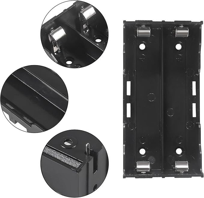18650 Battery Case Holder 2 Slots X 3.7V 18650 Battery Storage Box, in Parallel - Image 4