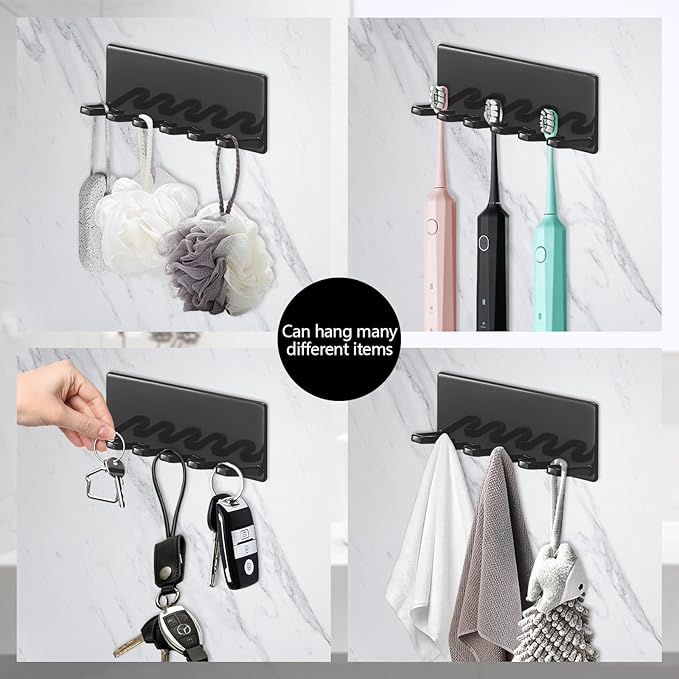 5 Slots Self Adhesive Toothbrush Holder - Image 5