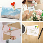 80 Pieces Wooden Heart Clothespins Mini Heart Photo Clips Colorful Small - Image 7
