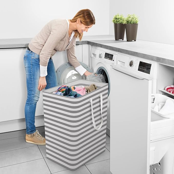 StorageRight Laundry Basket Hamper Large Collapsible Laundry Hamper - Image 6