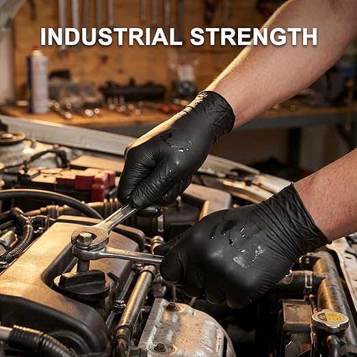 Disposable Nitrile Gloves, Chemical Resistant, Powder and Latex Free, Food Safe - Image 5