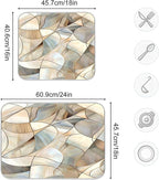 Abstract Stained Glass Pattern Dish Drying Mat - Image 5
