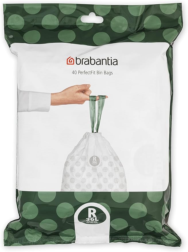 Brabantia PerfectFit Trash Bags Thick Plastic Trash Can Liners by BrabantiaUSA