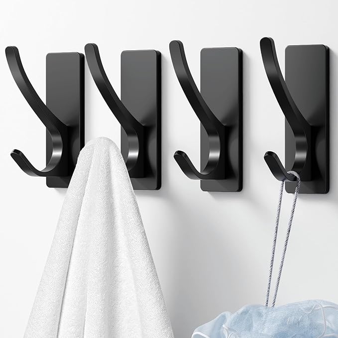 10-Pack Self Adhesive Towel Hooks: Extra Strong 13LB, Stainless Hook - Image 7