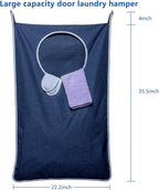 KEEPJOY 2 Pack Large Hanging Laundry Hamper Bag, 35x21.6 Inch Oversized Clothes - Image 2