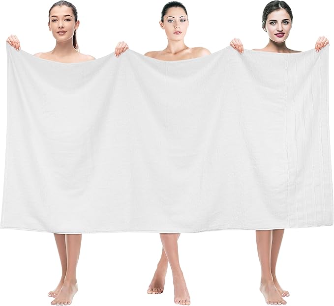 American Soft Linen 35x70 Jumbo Large Bath Towel, 600 GSM 100% Cotton Turkish by AmericanSoftLinen