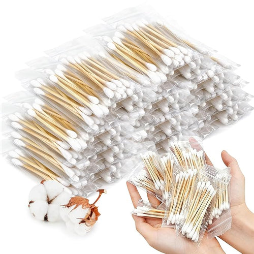 1000 PCS Travel Size Cotton Swabs by PSPIKXEG