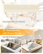 Kitchen Sink Splash Guard 23" Silicone Water Guard - Image 4