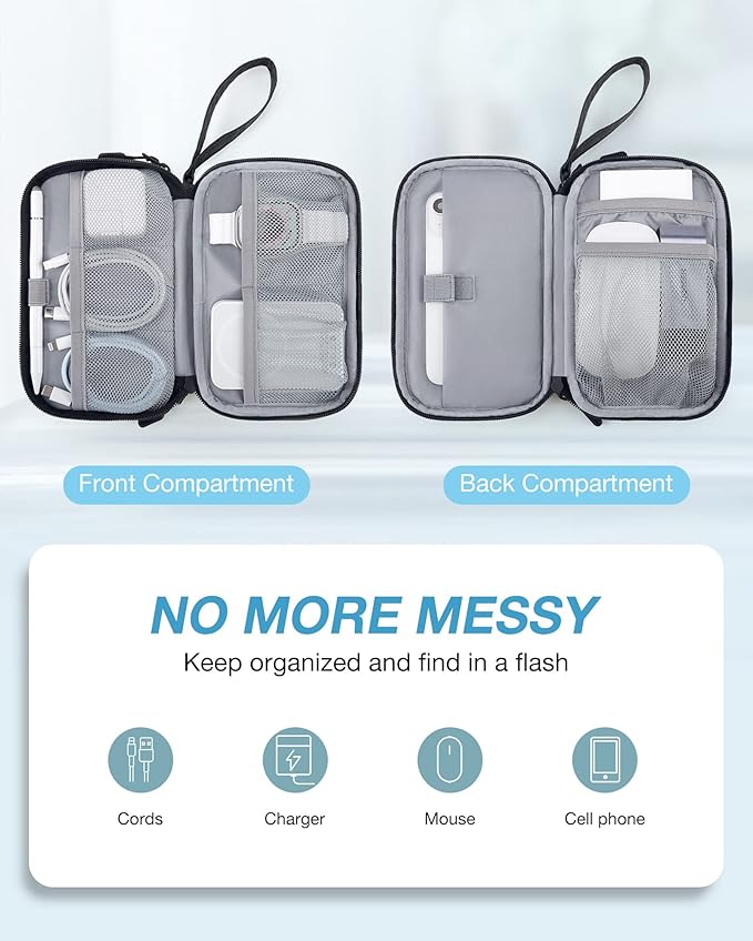 BAGSMART Cord Organizer Travel Cable Organizer Bag Tech Electronic Organizer - Image 2