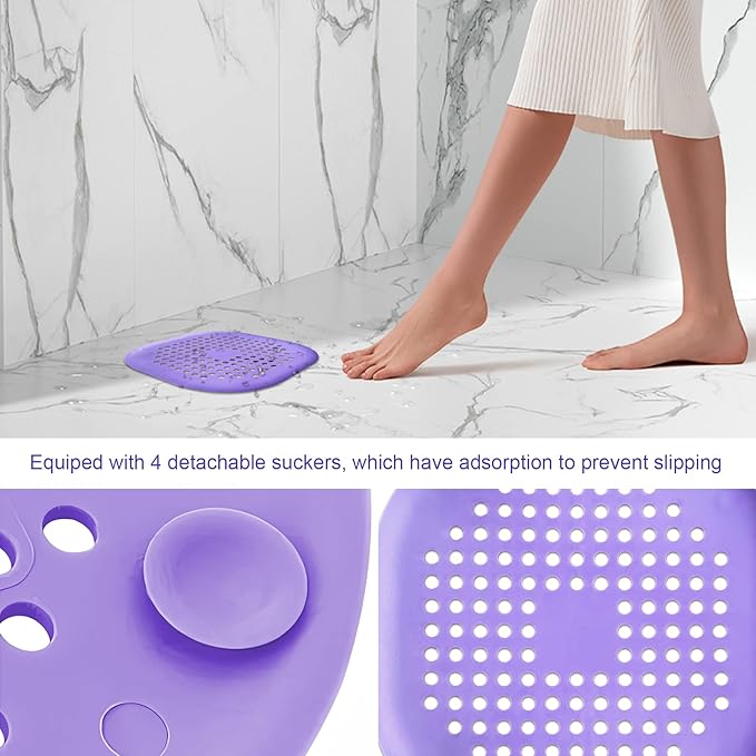4 Pcs Shower Drain Hair Catcher Bathtub Stopper Home Drain Protectors Drain - Image 5
