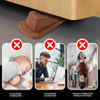4 Pack Door Stoppers for Bottom of Door, Rubber Door Stopper Wedge, Sturdy - Image 4