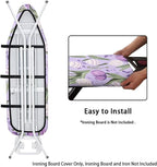 Purple Tulips Ironing Board Cover and Pad Elastic Edge Universal Washable - Image 4