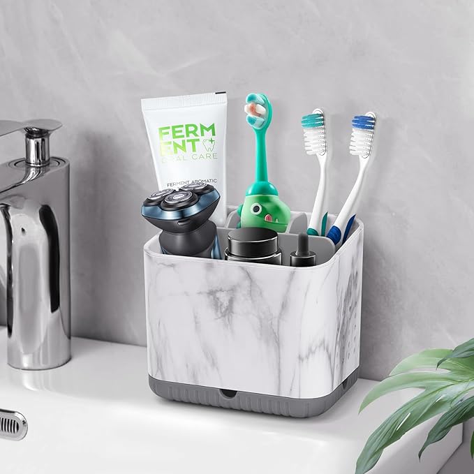 Toothbrush Holders for Bathrooms, Tooth Brush Holder for Bathroom Countertop - Image 2