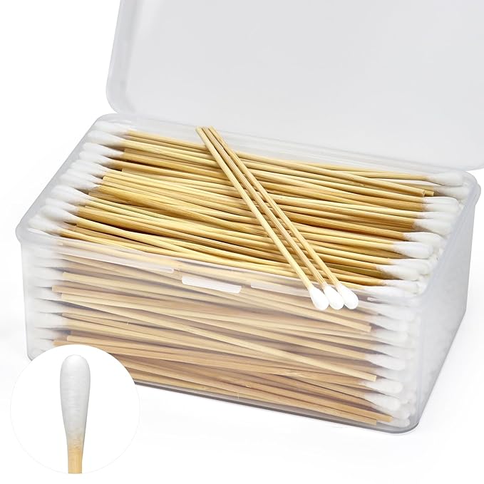 500PCS 6" Long Cotton Swabs in Storage Box by UrbanAbode