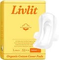 Livlit Large Size Ultra Thin Sanitary Pads, 100% Organic Cotton from Texas by LivlitOrganicPads