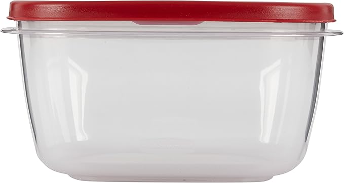 Rubbermaid Easy Find Lids Food Storage Container, 14 Cup, Racer Red - Image 2