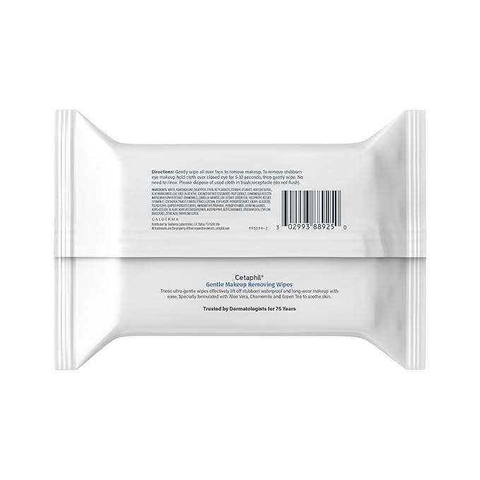 Cetaphil Gentle Makeup Removing Face Wipes, Daily Cleansing Facial Towelettes - Image 9