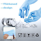 Rubber Reusable Gloves Long Household Dishwashing Gloves Kitchen Cleaning - Image 4