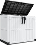 LHBcraft Outdoor Storage Cabinet 36 Cu Ft with Lockable Doors, Portable Horizontal Resin Storage Shed -Easy to Assemble, Waterproof Outdoor Storage Box for Backyards,Patios by LHBcraft-US