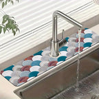 Wall Tiles Texture Sink Faucet Absorbing Mat Ceramic Decor Super Absorbent Fast by Unknown