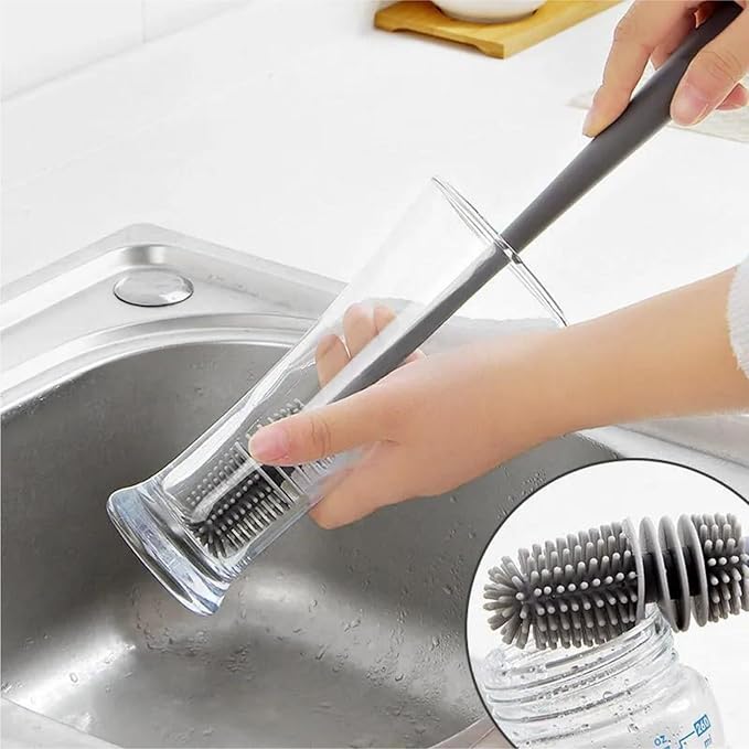 Straw Cleaner Brush Fit for Owala FreeSip 24oz/32oz/40oz, Silicone Long Handle - Image 4