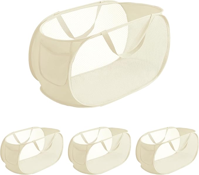 4 Pcs pop up laundry hamper Sturdy Large Capacity collapsible laundry basket by NarangOrnt