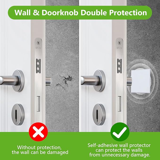 HOME MASTER HARDWARE Self Adhesive Wall Protector Square 4 inch, 10 Pack Door - Image 3
