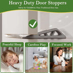 Fursafe&Q Rubber Door Stoppers for Bottom of Door, Door Stop Wedge - Image 6