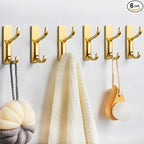 niffgaff Wall Hooks for Coat and Towel: 13lb Adhesive Door Hanger Stick On by niffgaff
