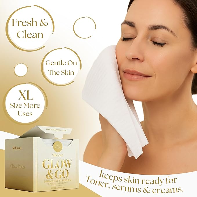 Glow & Go XL Disposable Face Towel 10x15 Inch, 100% Biodegradable Premium Towels - Image 8