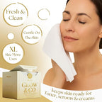 Glow & Go XL Disposable Face Towel 10x15 Inch, 100% Biodegradable Premium Towels - Image 6