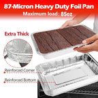 Aluminum Pans Foil Pans, 10 Pack 9x13 Disposable Trays Half Size Tin Pans Heavy - Image 4