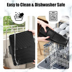Silicone Dish Drying Mat for Kitchen Counter, Dish Drying Pad, Non-Slip Drain - Image 5