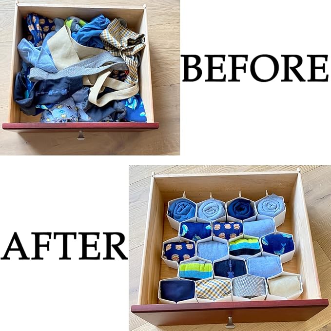 Evelots Honeycomb Drawer Organizer - Image 3