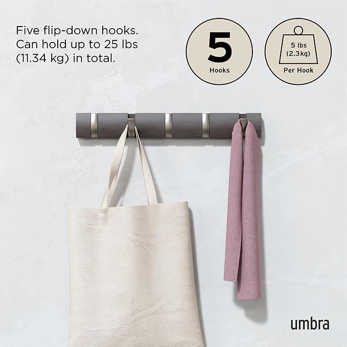 Umbra Flip Wall-Mounted Coat Rack - Image 5