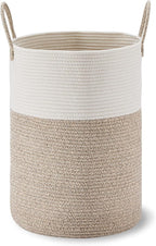 VIPOSCO Large Laundry Hamper, Tall Woven Rope Storage Basket - Image 9