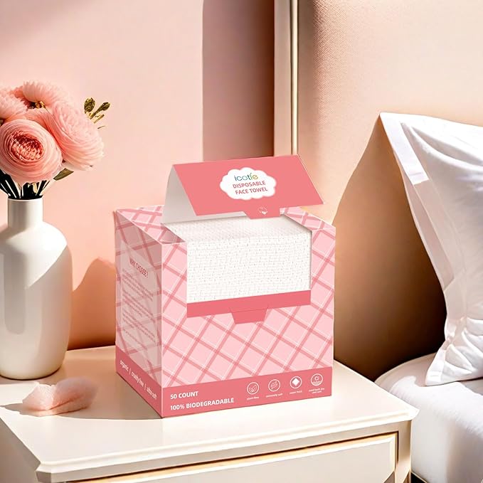 Disposable Face Towels, Makeup Remover Dry Wipes - Image 9