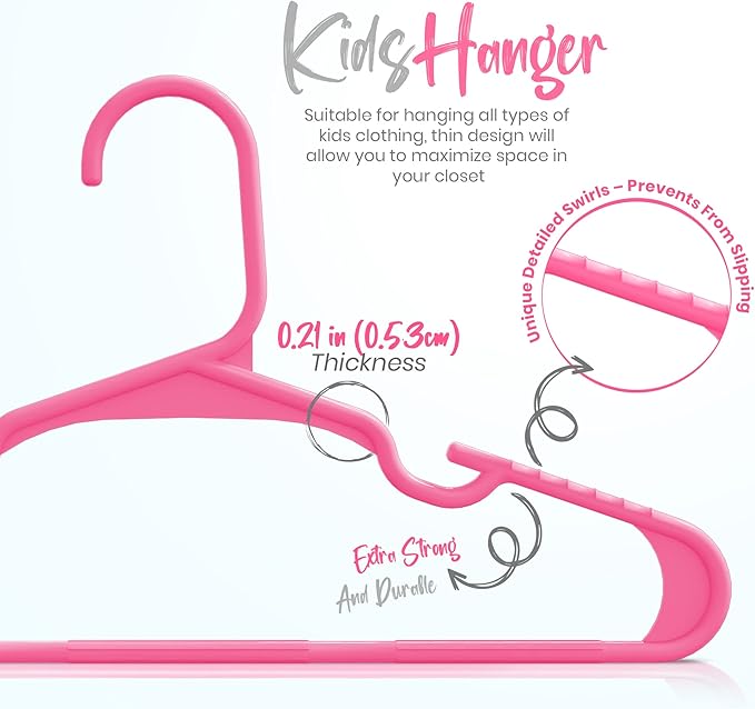 Utopia Home 60 Pack Kids Hangers - Image 2