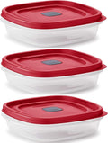 Rubber maid Food Storage Containers Three Cup Food Storage Containers 7 Peice by Utensilux